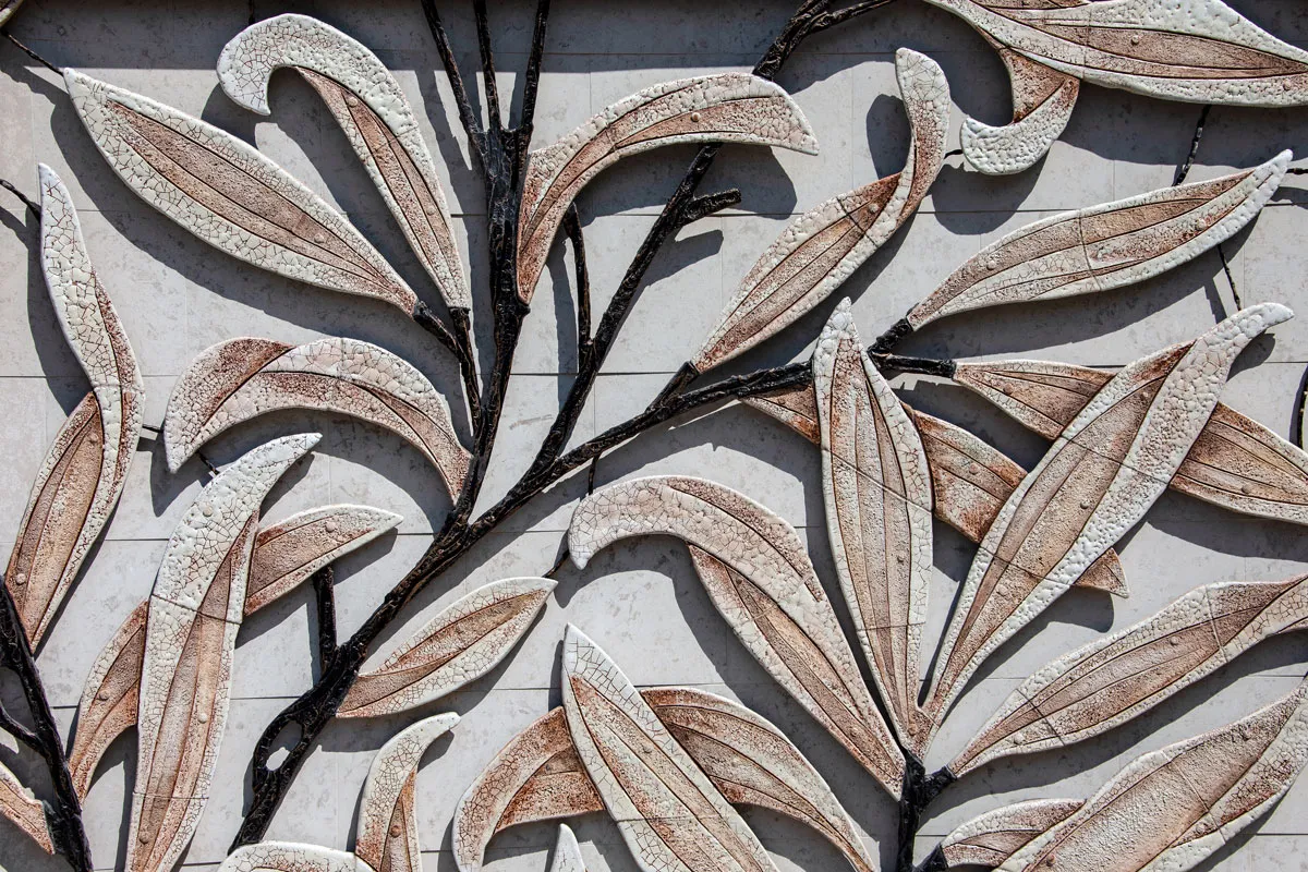 Ceramic in the exterior