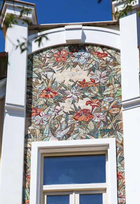 Ceramic in the exterior